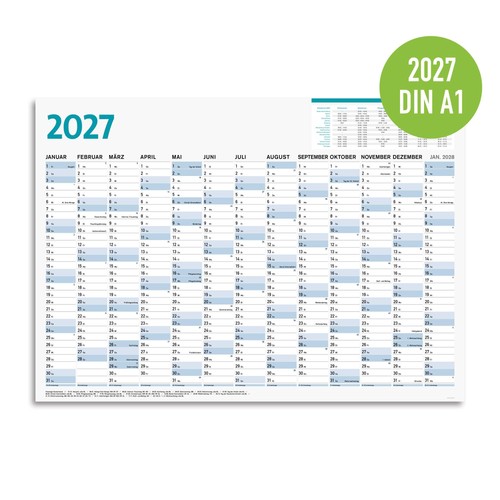 Jahresplaner 2027 din - 2027,