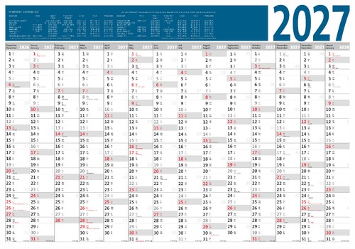 Xxl wandkalender 2027 - xxl,