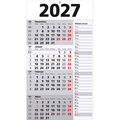 Monats wandkalender 2027 mit - wandkalender,