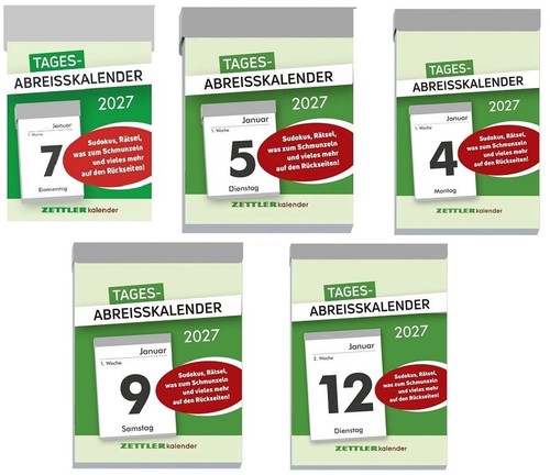 Zettler tagesabreißkalender - zettler,
