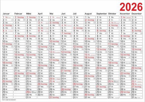 Wandkalender wandplaner 2026 - wandplaner,