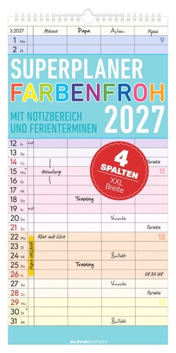 Superplaner farbenfroh 4 - -,