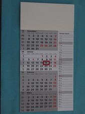 Wandkalender 4 Monate
