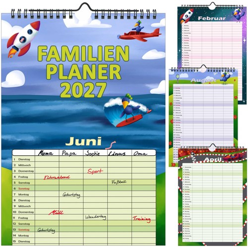 Familienplaner 2027 mit - , 5