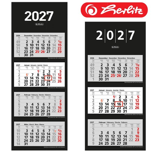Herlitz 4 monatskalender - 4,