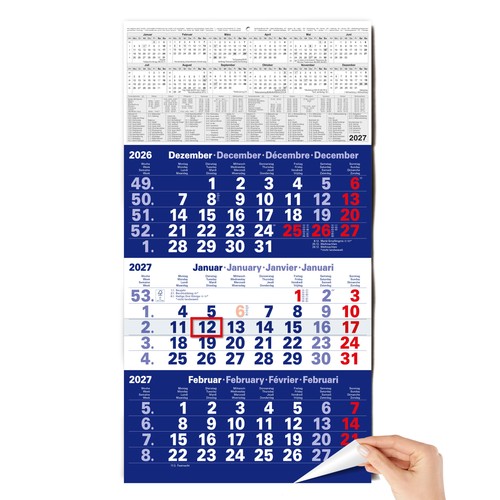 Monatskalender 2027 - 3,