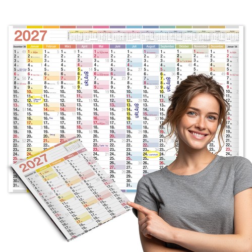 Wandkalender 2027 color - wandkalender, a1
