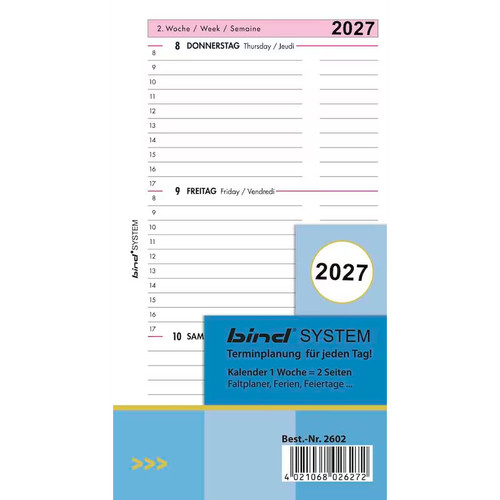 Neu bind kalender 2027 - kalender, a6