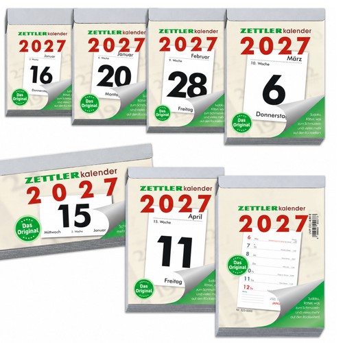 Zettler abreiß kalender 2027 - zettler,