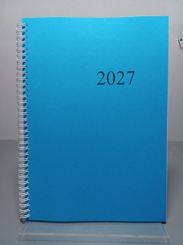 Wochenkalender blau 2027 - a4,