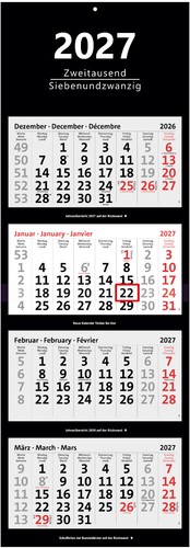 Xxl monatskalender 2027 - 4-monatskalender,