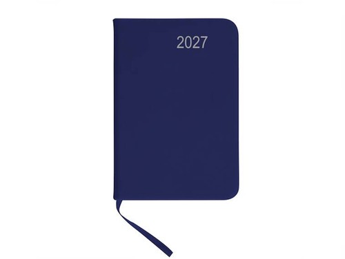 Taschenkalender 2027 blau - taschenkalender, in