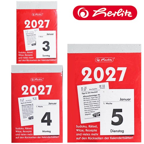 Herlitz abreißkalender 2027 - herlitz,