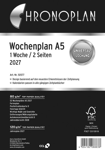Chronoplan 50577 wochenplan - chronoplan,