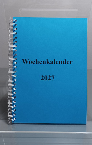 Wochenkalender blau 2027 - wochenkalender,