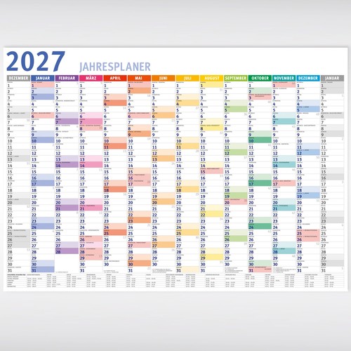 Wandkalender 2027 din - wandkalender,