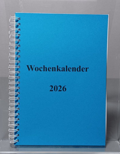 Wochenkalender blau 2026 - wochenkalender, a5